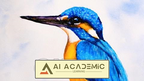 نقاشی آبرنگ پرنده شاه ماهی - بهترین تکنیک ها برای موفقیت