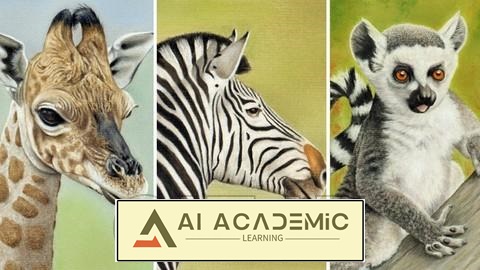 چگونه حیوانات وحشی را طراحی کنیم؟ - گورخر، زرافه و لمور - بخش 3