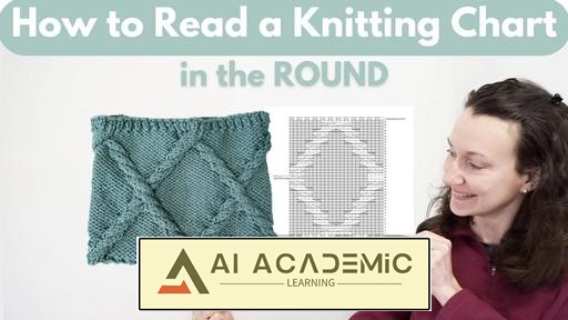 پروژه کلاه شال‌گردنی - چگونه نمودار بافتنی را در بافت گرد بخوانید؟