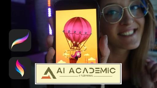 تصویرسازی و انیمیت کردن در Procreate و Procreate Dreams – بالون پرنده با هوای داغ