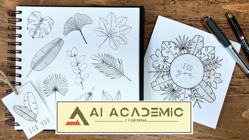 طراحی گیاه‌شناسی برای مبتدیان: چگونه برگ‌های استوایی ساده رسم کنید؟