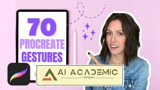70 میانبر Procreate در 15 دقیقه - یادگیری حرکات برای بهبود گردش‌کار خود