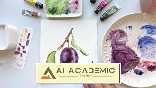 تصویرسازی گیاهان - تکنیک‌های پیشرفته آبرنگ