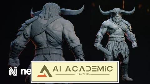 مجسمه‌سازی پیشرفته موجودات در ZBrush برای تولید
